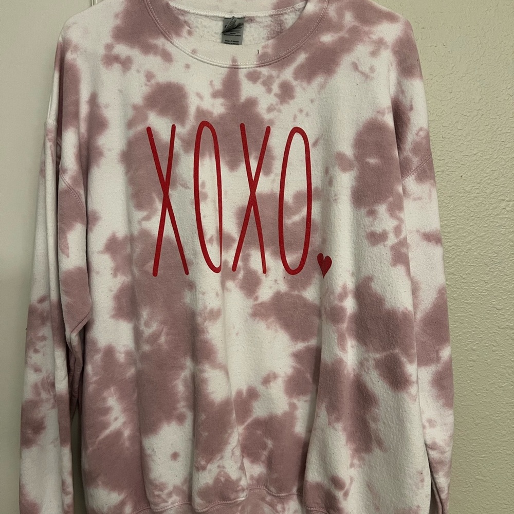 Xoxo tie dye sweater